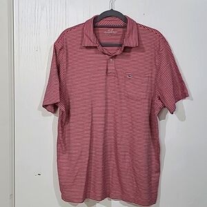 Vineyard Vines Men's Sankaty Striped Polo Shirt Size Large